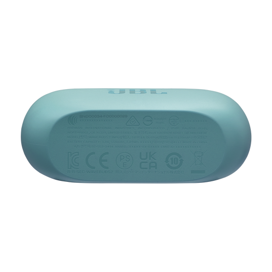 JBL Wave Buds 2 - Blue - True Wireless Noise Cancelling Earbuds - Bottom